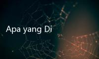 Apa yang Dimakan Orang